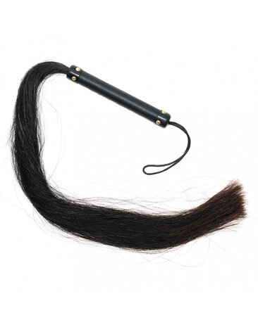 Rimba Bondage Play Peitsche mit Pferdehaar – 85 cm | Elegantes Bondage-Tool