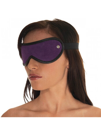 Rimba Bondage Play Masque pour les yeux Rimba – cuir | Violet & Noir avec élastique Rimba Bondage Play Masque pour les yeux Rimba – cuir | Violet & Noir avec élastique