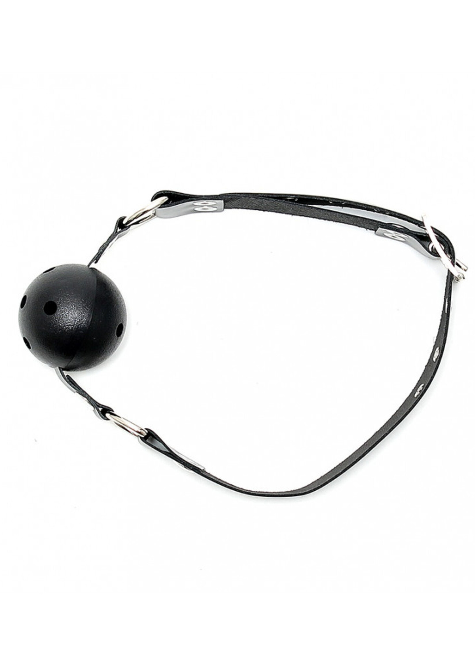 Rimba Bondage Play bâillon avec boule en plastique (simple)