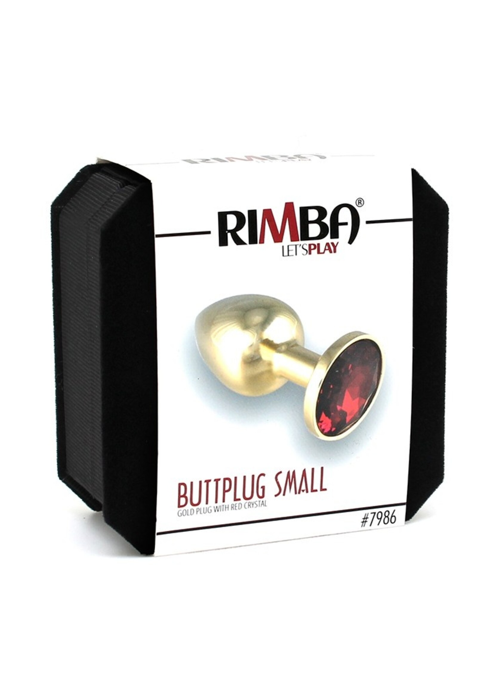 Rimba Bondage Play Goldener Kristall-Buttplug - Klein & Luxuriös | 130g, 2 Farben
