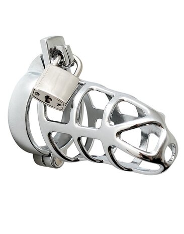 Rimba Bondage Play Rimba Metal Chastity Cage - 7cm | With lock & rings
