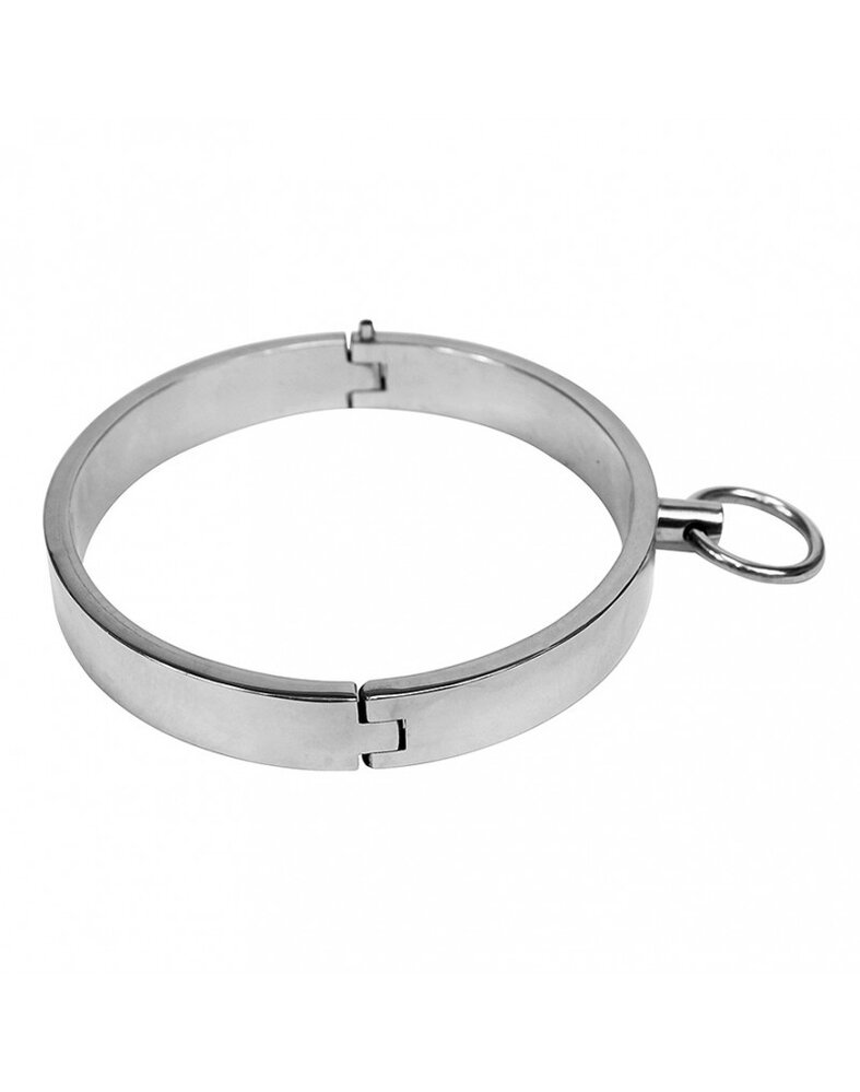 Rimba Bondage Play Sklavenhalsband – Edelstahl Ø12 cm | Für Dominante Momente