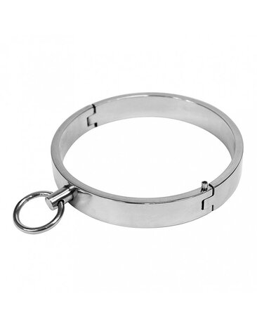 Rimba Bondage Play Sklavenhalsband – Edelstahl Ø12 cm | Für Dominante Momente