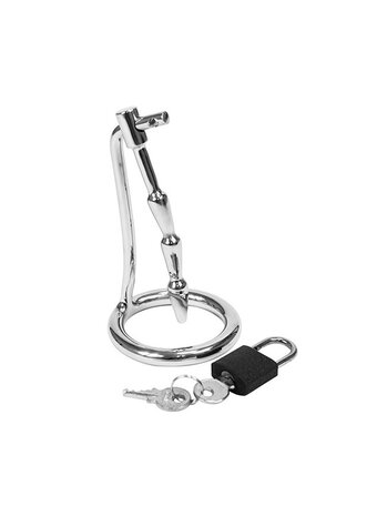 Rimba Bondage Play Rimba penis plug with chastity function | Stainless steel & lock Rimba Bondage Play Rimba penis plug with chastity function | Stainless steel & lock
