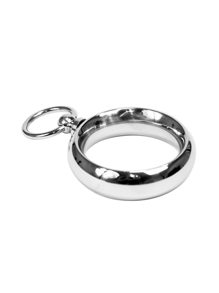 Rimba Bondage Play Rimba Donut Cock Ring with Side Eyelet - 40-55mm | Stainless steel luxury Rimba Bondage Play Rimba Donut Cock Ring with Side Eyelet - 40-55mm | Stainless steel luxury