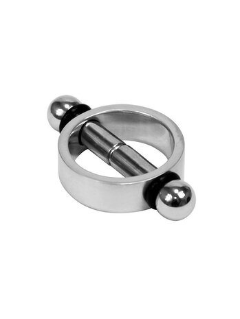 Rimba Bondage Play Rimba Magnetic Nipple Clamps – Stainless Steel | Intense tension & enjoyment
