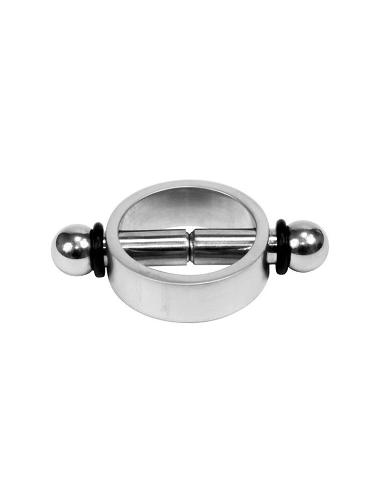 Rimba Bondage Play Rimba Magnetic Nipple Clamps – Stainless Steel | Intense tension & enjoyment