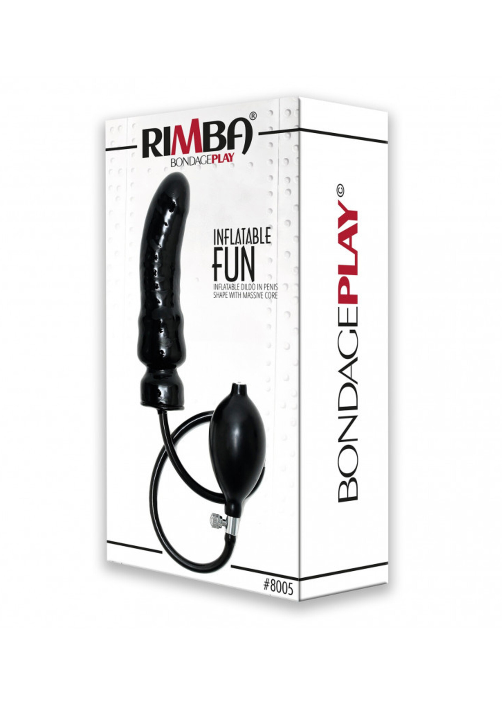 Rimba Bondage Play Opblaasbare dildo – penisvorm met massieve kern | Latex & verstelbare maat