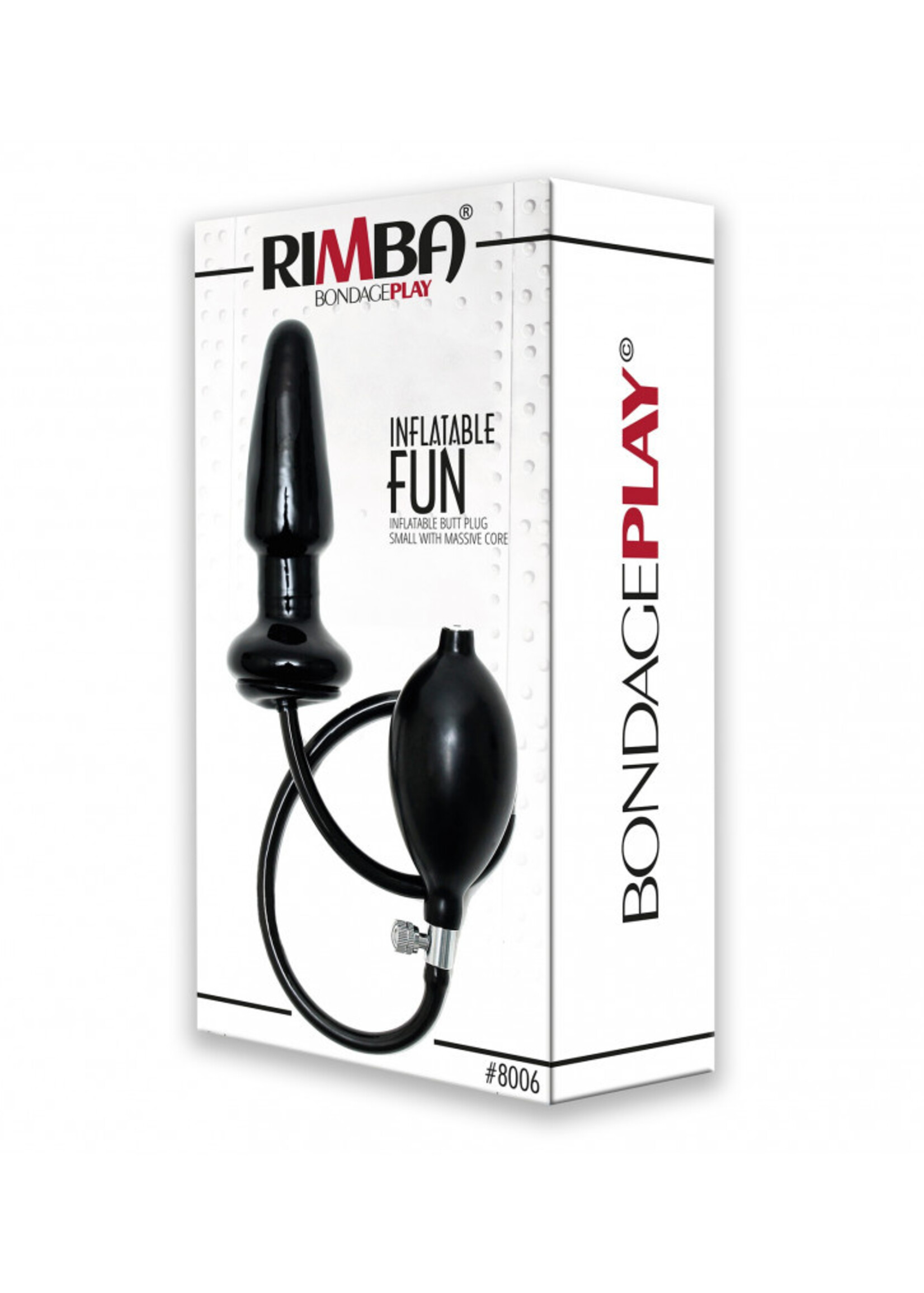 Rimba Bondage Play Aufblasbarer Buttplug – Groß mit massivem Kern