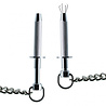 Rimba Bondage Play Borstklemmen met ketting – zilver, 8 cm | BDSM Sensueel Genot