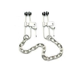 Rimba Bondage Play Nipple clamps with chains Rimba Bondage Play Nipple clamps with chains