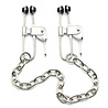 Rimba Bondage Play Brustklammern mit Ketten – Verstellbar & Intensiv | Silber