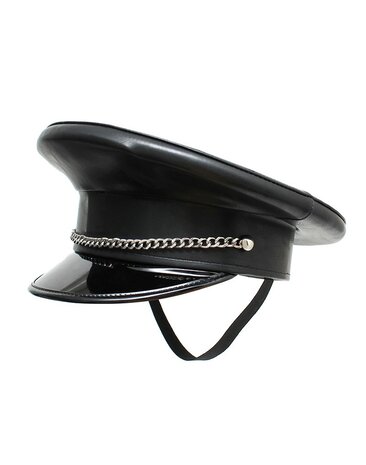 Rimba Bondage Play Politiepet – PU-leer | Pikant accessoire in 2 maten