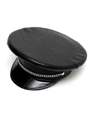 Rimba Bondage Play Polizei-Mütze – PU-Leder | Kinky Accessoire in 2 Größen