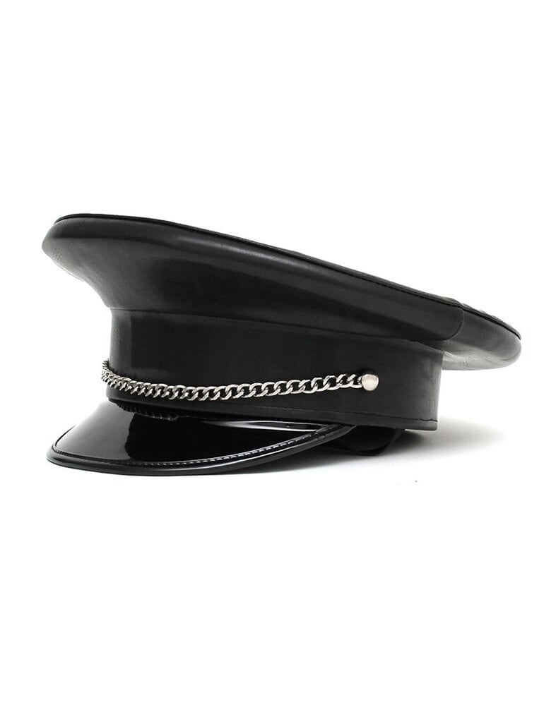 Rimba Bondage Play Politiepet – PU-leer | Pikant accessoire in 2 maten