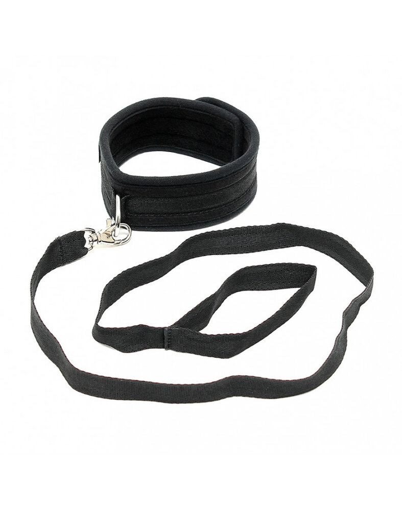Rimba Bondage Play Soft Bondage Halsband mit Leine – Verstellbar & Komfortabel