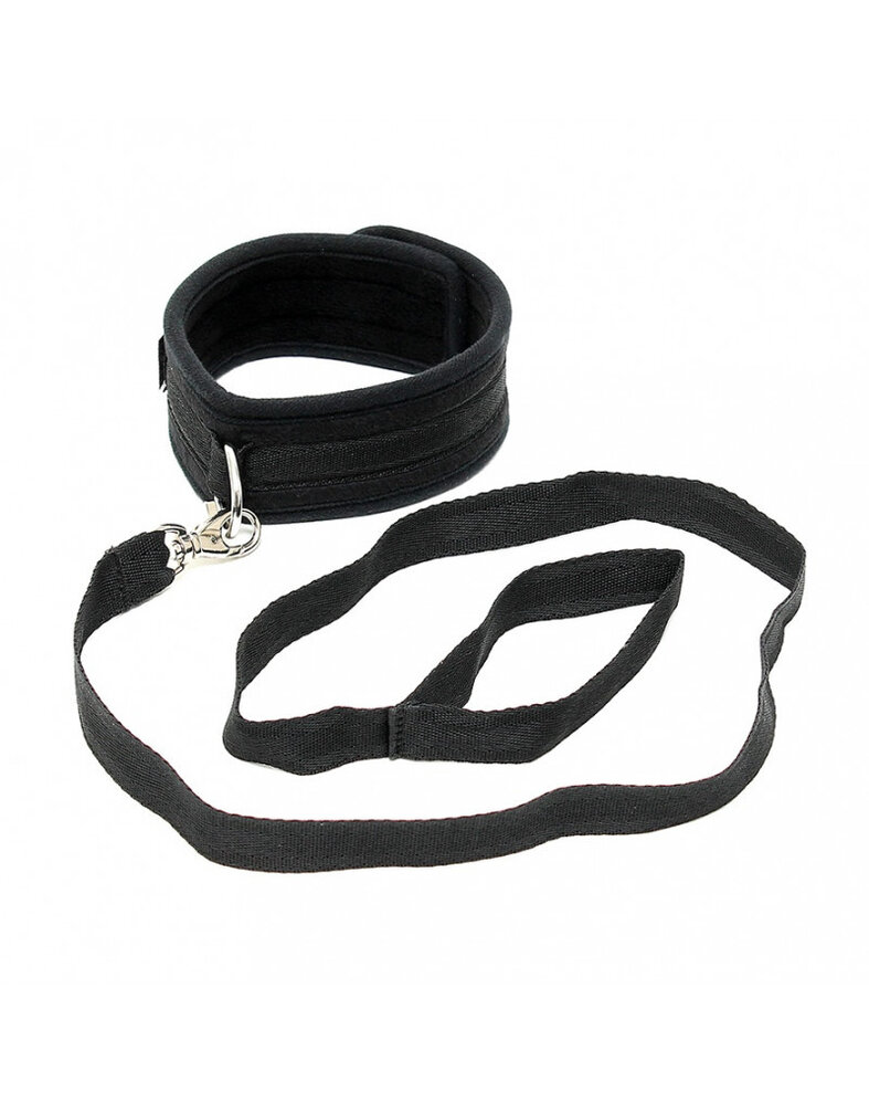 Rimba Bondage Play Soft Bondage Halsband mit Leine – Verstellbar & Komfortabel