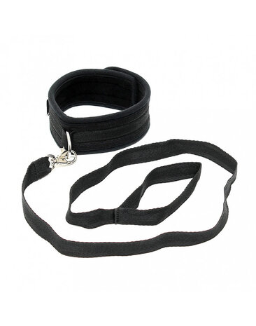 Rimba Bondage Play Soft Bondage Halsband mit Leine – Verstellbar & Komfortabel