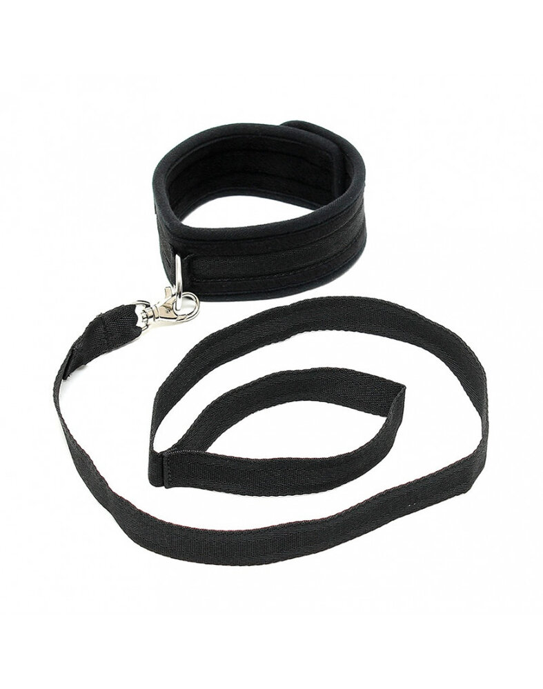 Rimba Bondage Play Soft Bondage Halsband mit Leine – Verstellbar & Komfortabel