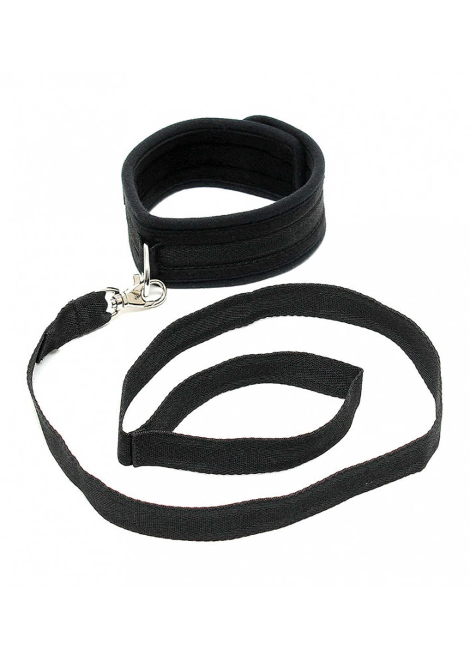 Rimba Bondage Play Zachte bondagehalsband met riem – Verstelbaar en comfortabel