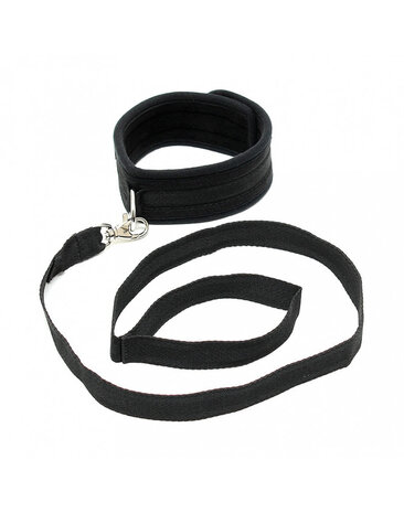Rimba Bondage Play Soft Bondage Halsband mit Leine – Verstellbar & Komfortabel