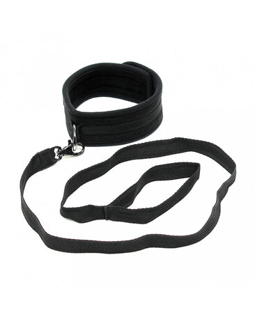Rimba Bondage Play Soft Bondage Halsband mit Leine – Verstellbar & Komfortabel