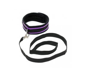 Rimba Bondage Play Zachte halsband met leidsel