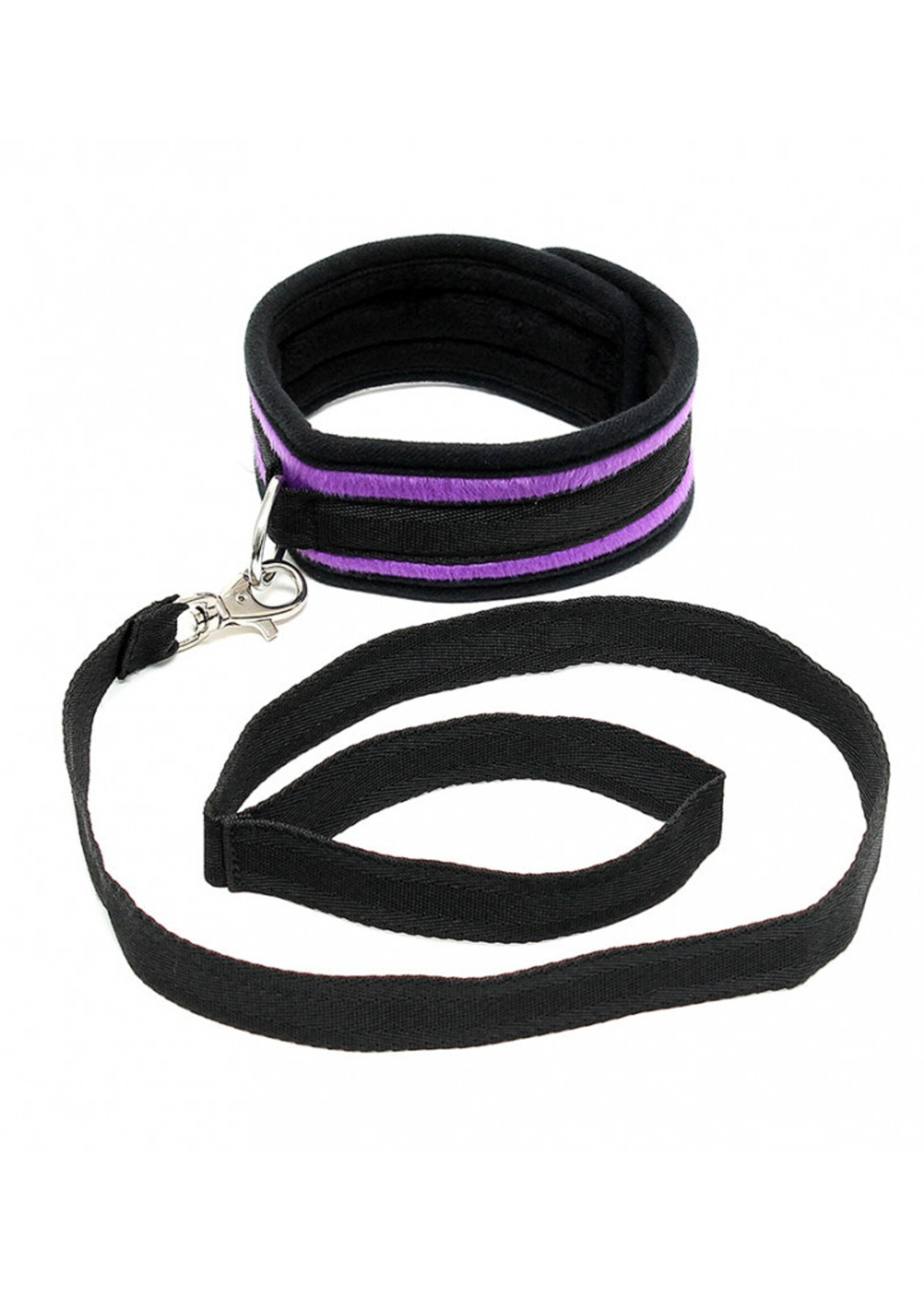 Rimba Bondage Play Zachte halsband met riem
