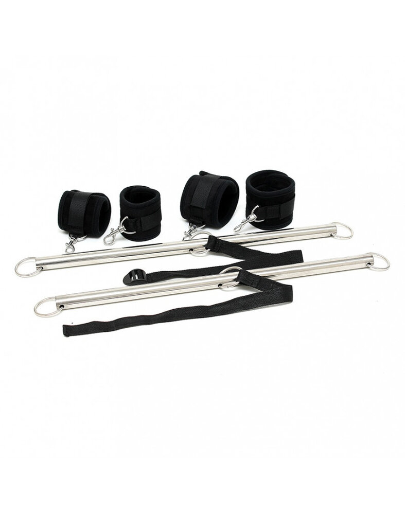 Rimba Bondage Play Double Spreader Bar mit Handfessel– Verstellbar & Verführerisch Rimba Bondage Play Double Spreader Bar mit Handfessel– Verstellbar & Verführerisch