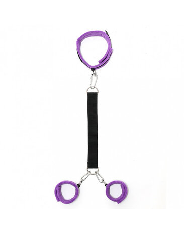 Rimba Bondage Play Soft Bondage Retenue de Cou avec Retenue de Main | Réglable et confortable