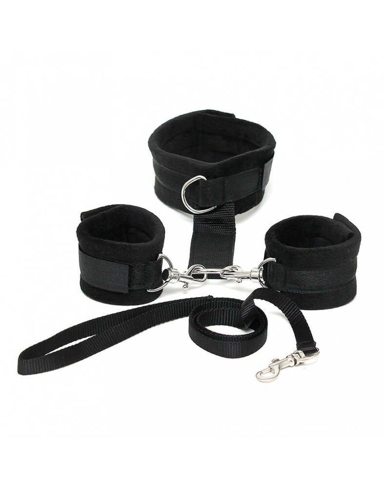 Rimba Bondage Play Rimba - Soft Collar to Wrist Cuff Set