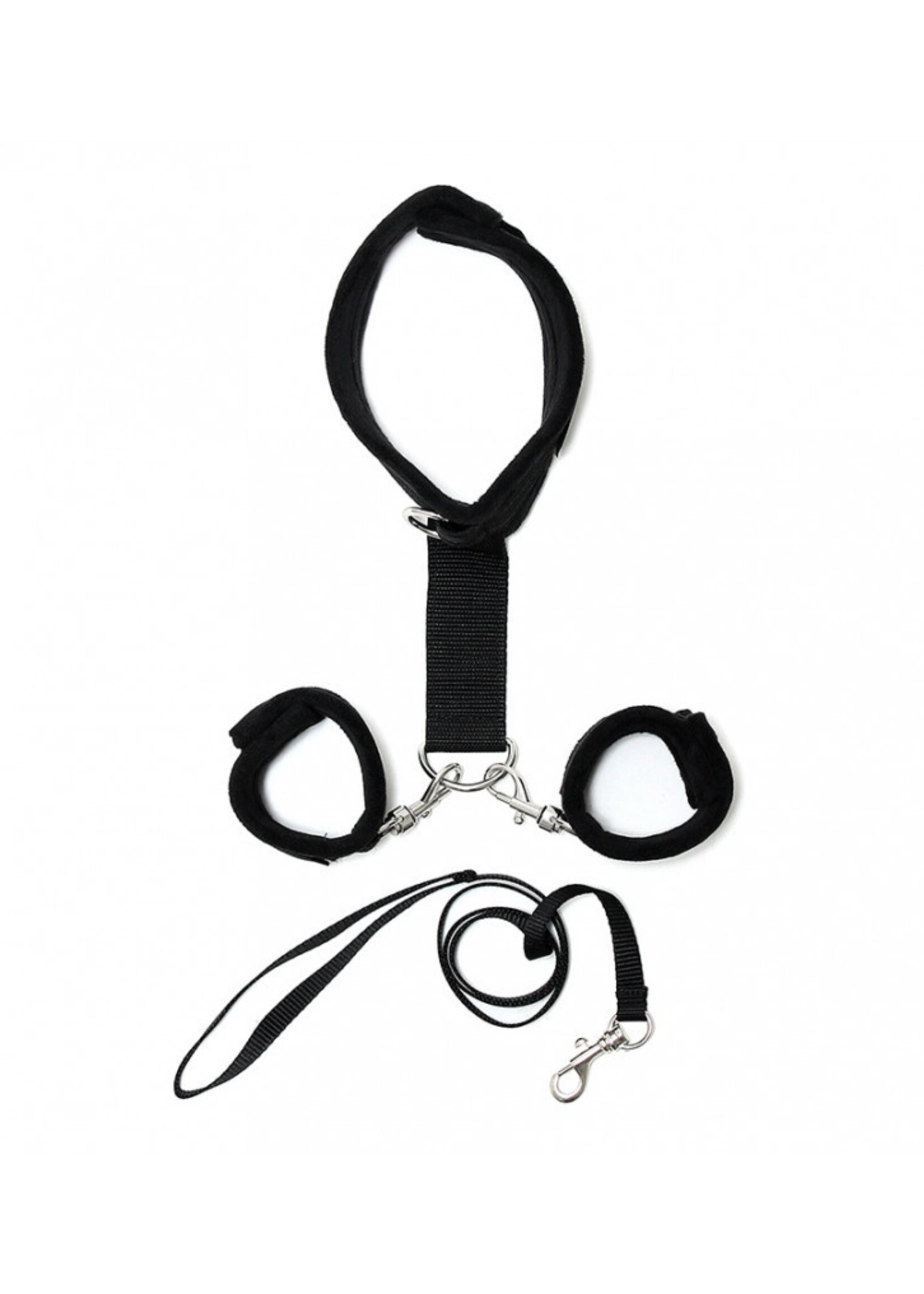 Rimba Bondage Play Soft Bondage Halsband mit Handfessel