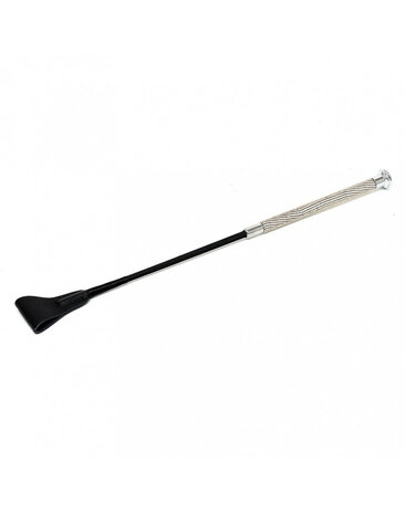 Rimba Bondage Play Leren rijzweep – Zwart | Elegante dominantie, sensueel gehanteerd