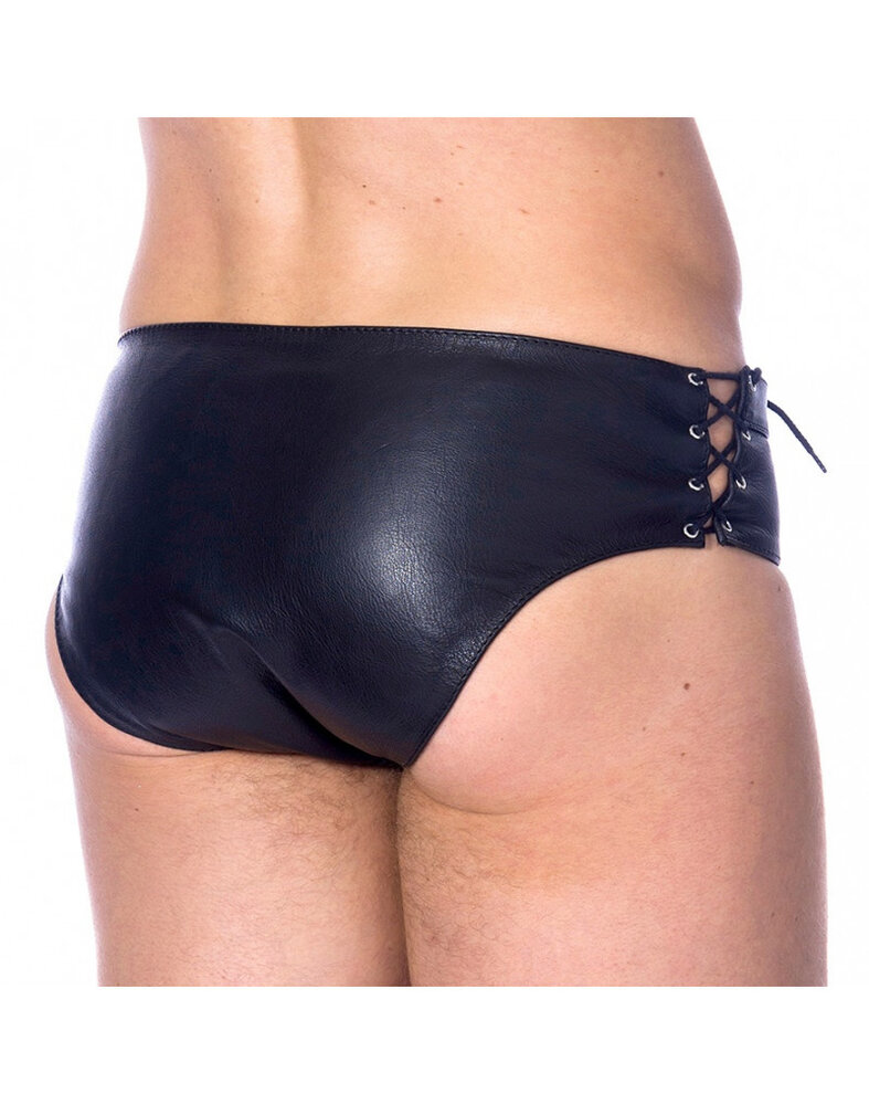 Rimba Bondage Play Rimba Gladiator Slip aus Echtleder – Verstellbar