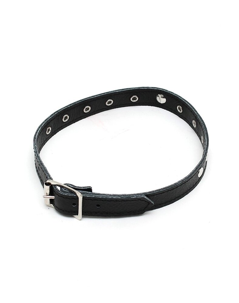 Rimba Bondage Play Nappa leren choker met studs – 1,5 cm | Verstelbaar & verleidelijk Rimba Bondage Play Nappa leren choker met studs – 1,5 cm | Verstelbaar & verleidelijk