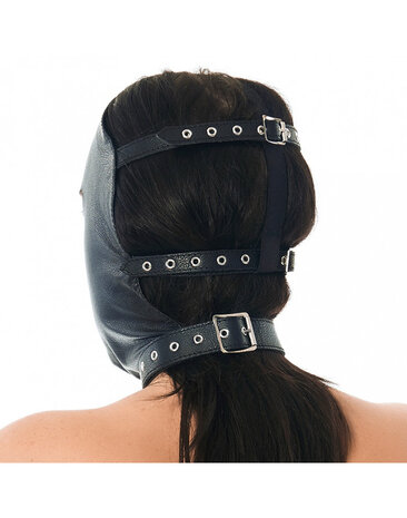 Rimba Bondage Play Nappaleder Gesichtsmaske – Verstellbar & Sinnlich Schwarz Rimba Bondage Play Nappaleder Gesichtsmaske – Verstellbar & Sinnlich Schwarz