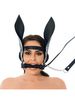 Rimba Bondage Play Pferdemundstange mit Zügel und Ohren