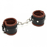 Rimba Bondage Play Luxe Handschellen aus Leder – Gepolstert & Verstellbar