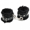 Rimba Bondage Play Luxe Leder-Handschellen mit Fell – Verstellbar & Extra Weich