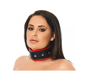 Rimba Bondage Play Padded collar - Red-Black Rimba Bondage Play Padded collar - Red-Black