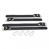Rimba Bondage Play Leder-Fesseln – 4-teiliges Set | Verstellbar & Robust