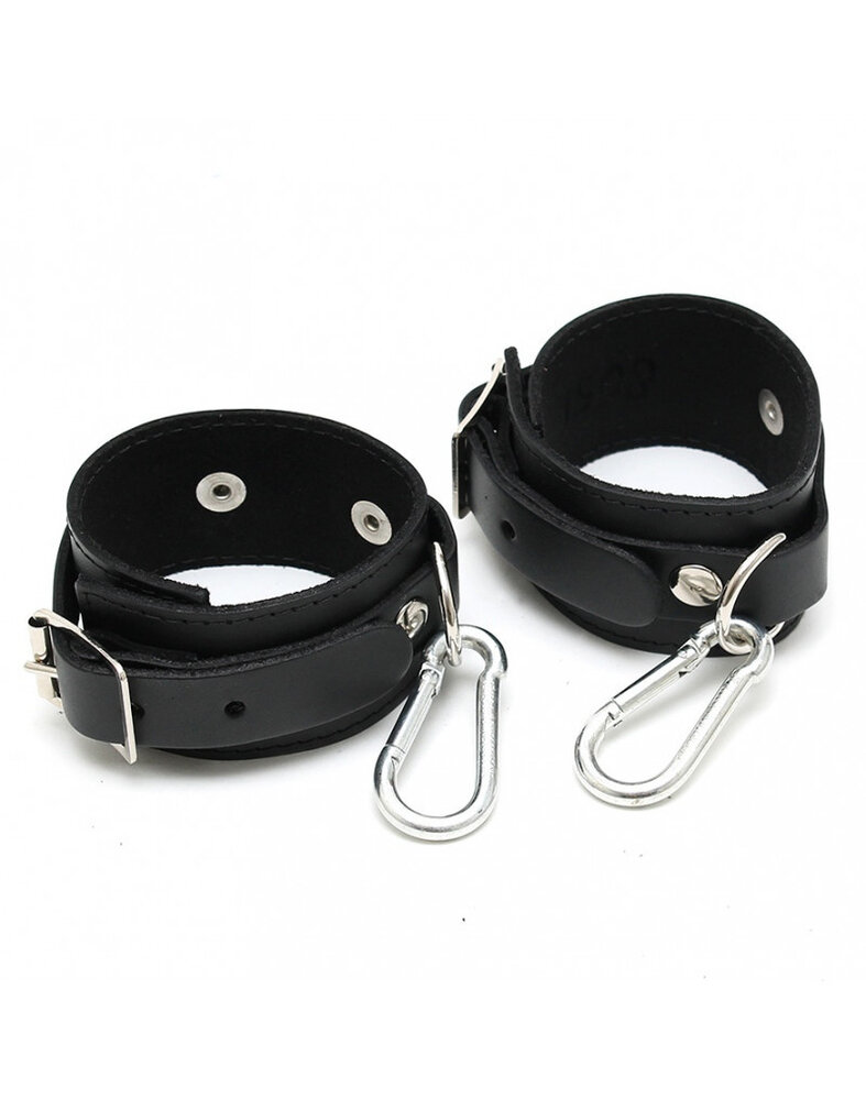 Rimba Bondage Play Handschellen Schmall – Echtes Leder, 4 cm breit