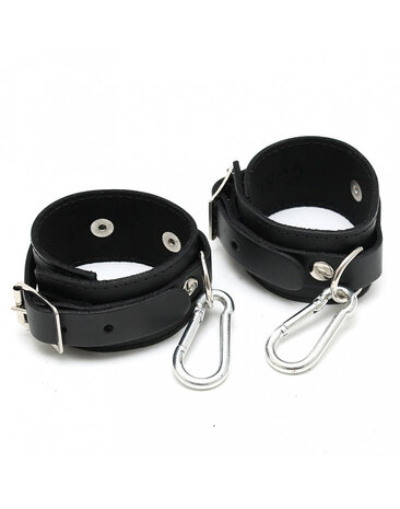 Rimba Bondage Play Handschellen Schmall – Echtes Leder, 4 cm breit