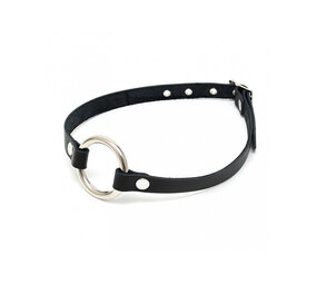 Rimba Bondage Play Mondspreider met O-ring - Zwart