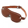 Rimba Bondage Play Augenmaske aus Leder – Braun | Verstellbar & Gepolstert