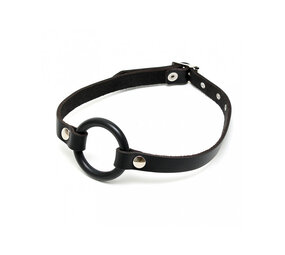 Rimba Bondage Play Mondspreider met O-ring - Zwart