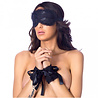 Rimba Bondage Play Bondage set van satijn – Handboeien & Masker | Burlesque look Rimba Bondage Play Bondage set van satijn – Handboeien & Masker | Burlesque look