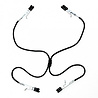 Rimba Bondage Play Nipple & Intimate Clamps - 4 pinces crocodiles avec élastique