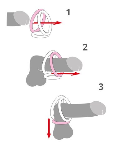 Rimba Bondage Play Triangle Cock & Balls Ring – Plaisir métallique dans un triangle