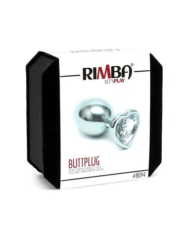 Rimba Bondage Play Rimba Analplug mit Herz-Kristall | Klein & Luxuriös | Metall | unisex Rimba Bondage Play Rimba Analplug mit Herz-Kristall | Klein & Luxuriös | Metall | unisex